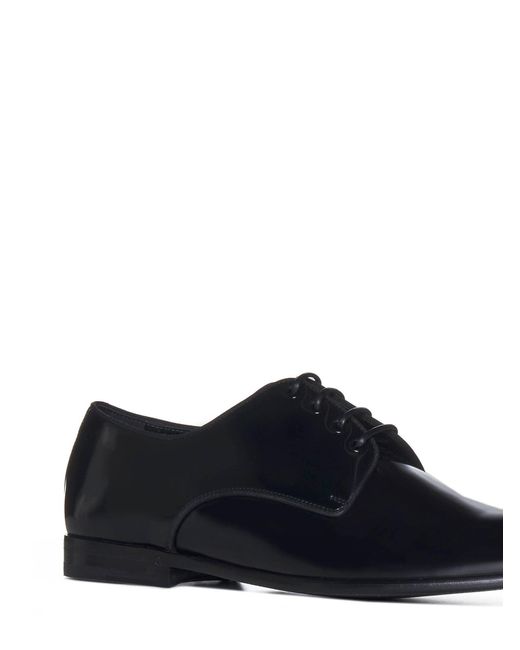 Dolce & Gabbana White Leather Lace-Up Derby Shoes for men