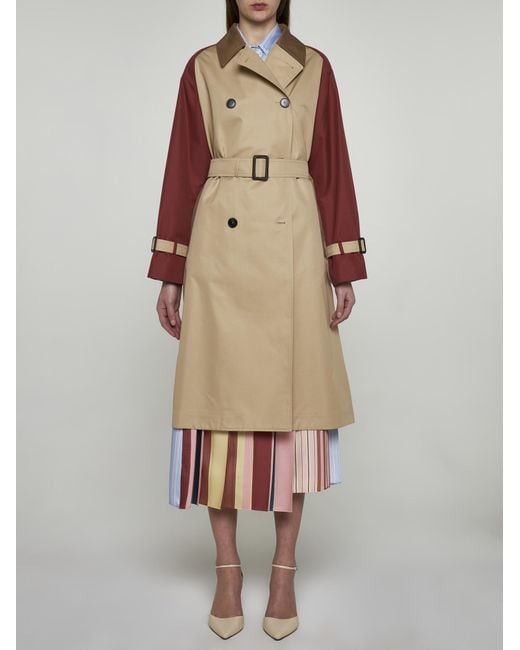 Weekend by Maxmara Natural Canasta Cotton-blend Trench Coat