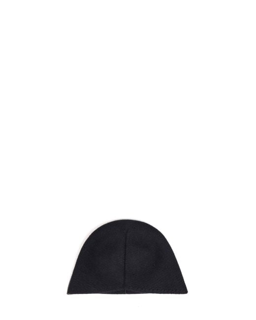 Uma Wang Blue Cashmere Knit Beanie