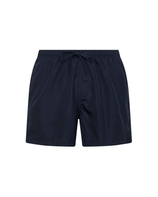 Tagliatore Blue Nylon Swim Shorts for men