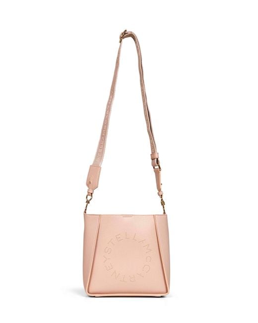 Stella McCartney Pink Blush Logo Square Crossbody Bag