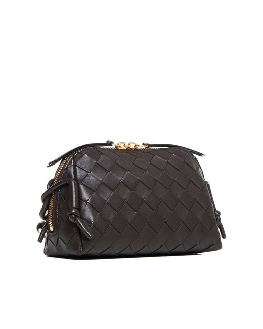 Bottega Veneta Gray Intrecciato Leather Concert Pouch