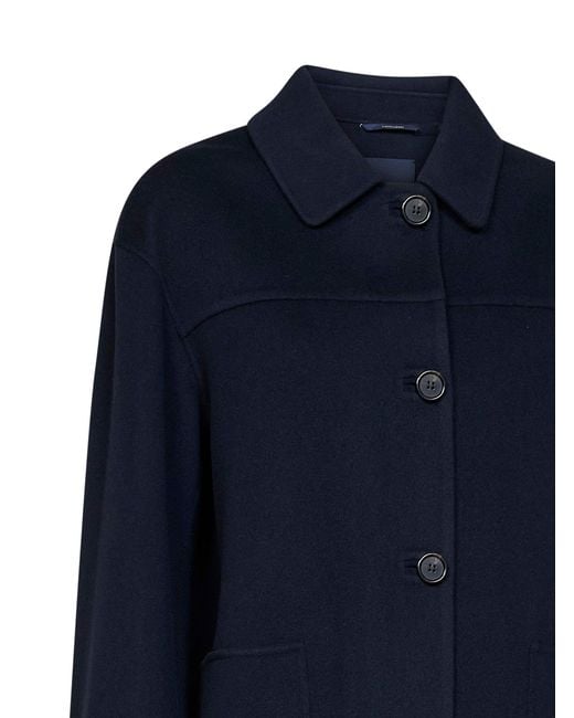 Max Mara Blue Smmgiugno Short Coat