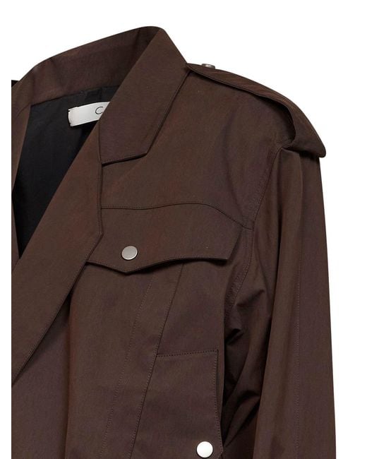 Co. Brown Cholate Tton Twill Tapered Sports Jacket