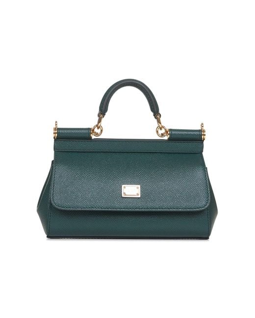 Dolce & Gabbana Green Small Sicily Handbag