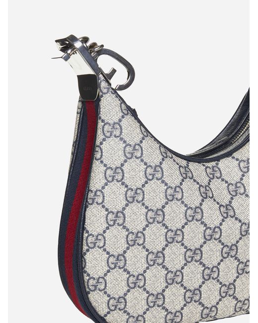 Gucci Gray Attache Small GG Fabric Bag