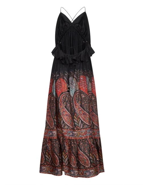 Maxi Abito Rhiannon di Zimmermann in Brown