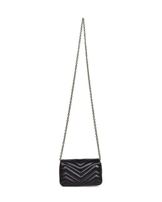 Gucci White Gg Marmont Mini Shoulder Bag