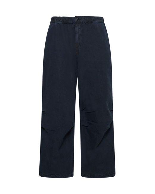 Carhartt Blue Judd Hubbard Cotton Trousers for men