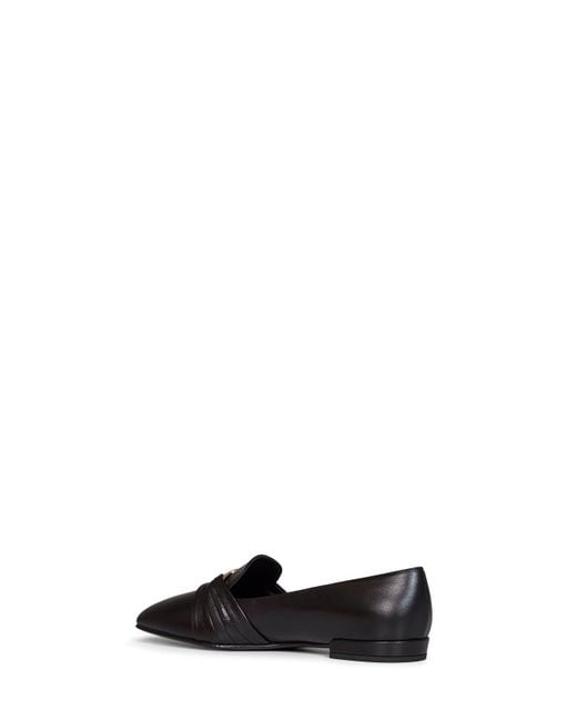 Ferragamo White Lumie Loafers With Gancini Ornament
