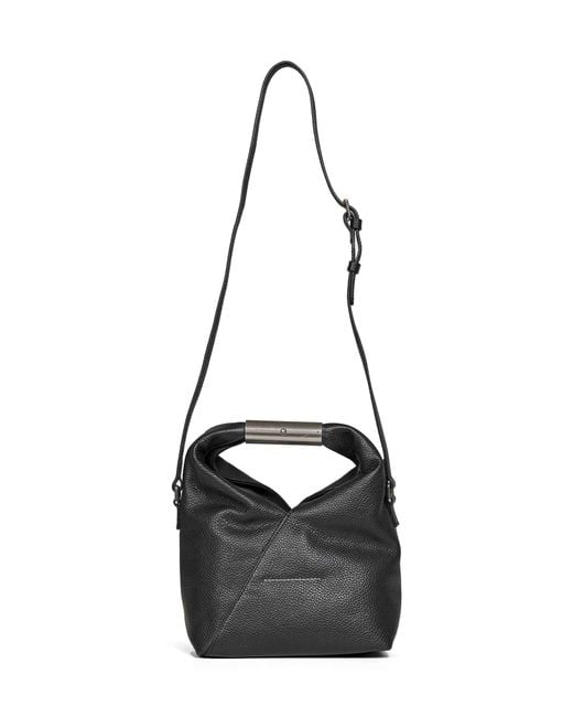 MM6 by Maison Margiela Black Japanese Small Bag Jewel Handle Classic Crossbody Bag