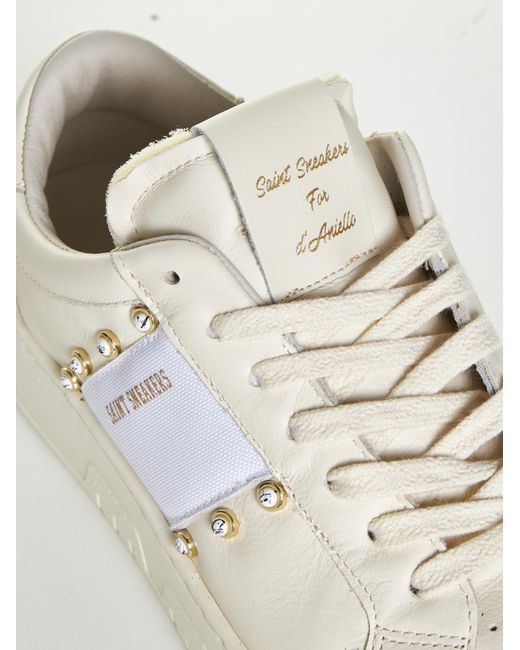 SAINT SNEAKERS White Golf Club Leather Sneakers for men