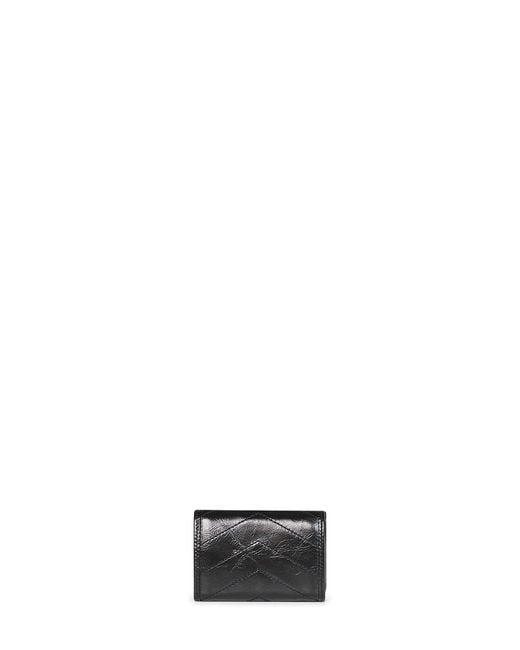 Saint Laurent White Niki Slim Tri-Fold Calf Leather Wallet <Br