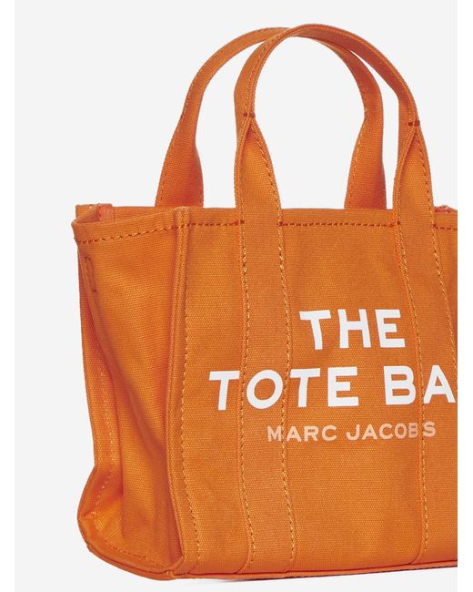 Marc Jacobs Orange The Small Tote Canvas Bag