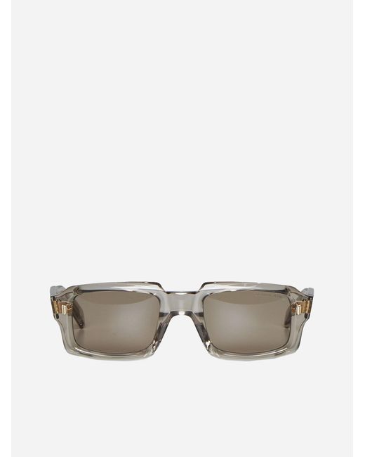 Cutler & Gross Gray Rectangle Sunglasses for men