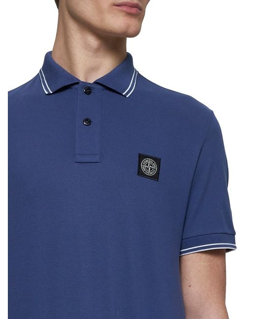 Polo di Stone Island in Blue da Uomo