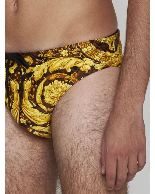 Versace Yellow Underwear Sea Clothing for men