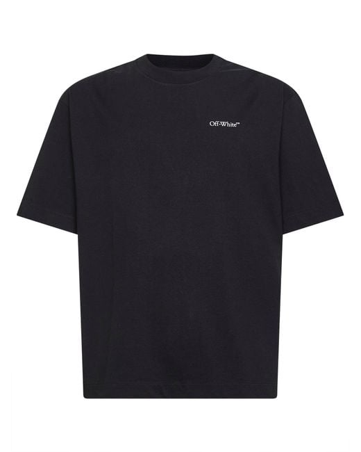 Off-White c/o Virgil Abloh Black Off Jersey Half Arrow Skate T-Shirt for men