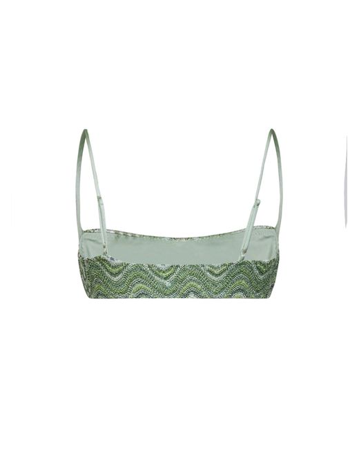 Mc2 Saint Barth Green Bralette Bikini Top Sadie Sequin