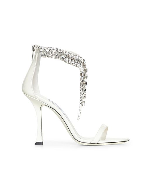 Jimmy Choo White Ivory Verity Sandal 100 Sandals