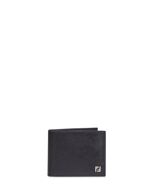 Fendi White Squared Ff Bi-Fold Wallet for men
