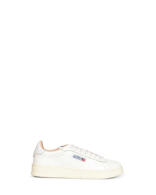Autry White Leather Dallas Low Sneakers for men