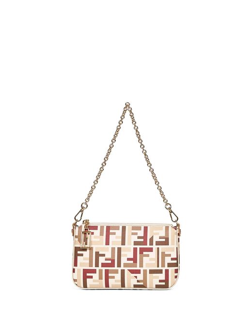Fendi Natural Baguette Pouch Bag