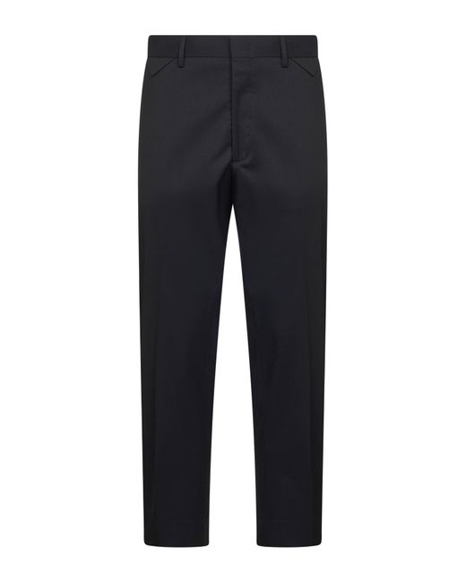 D 40 Blue Stretch Wool Blend Cooper T1.7 Trousers for men
