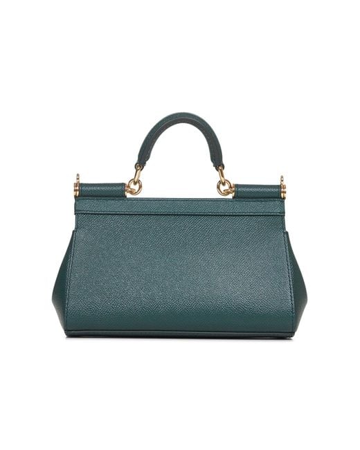 Dolce & Gabbana Green Small Sicily Handbag
