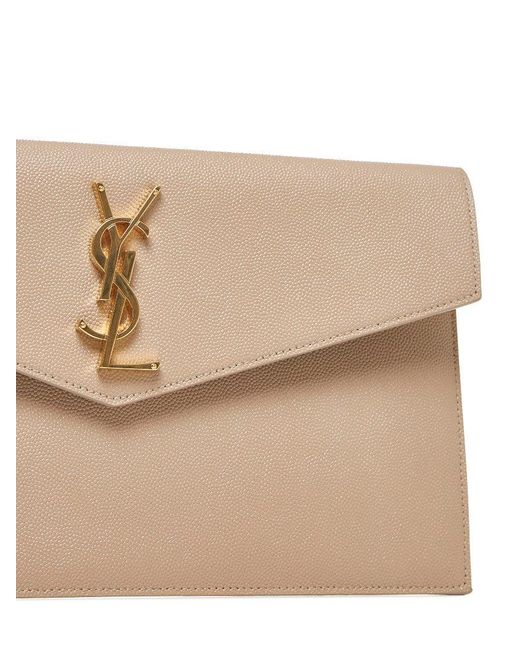 Saint Laurent Natural Uptown Clutch