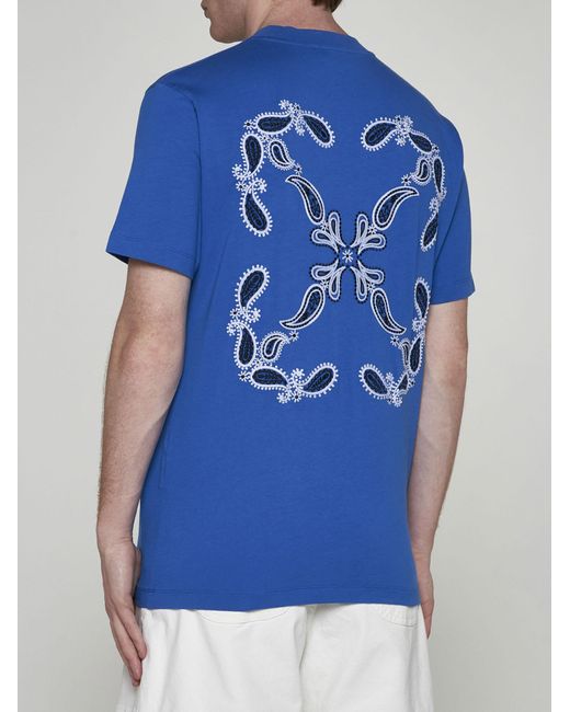 Off-White c/o Virgil Abloh Blue T-shirts And Polos for men