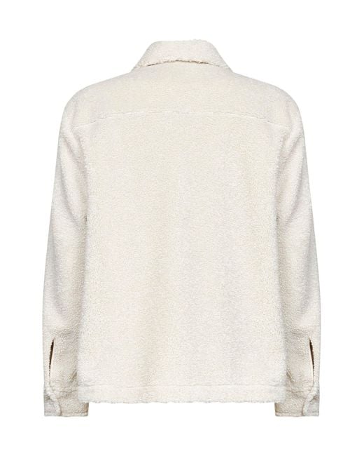 Moncler Natural Wool Bouclé Overshirt