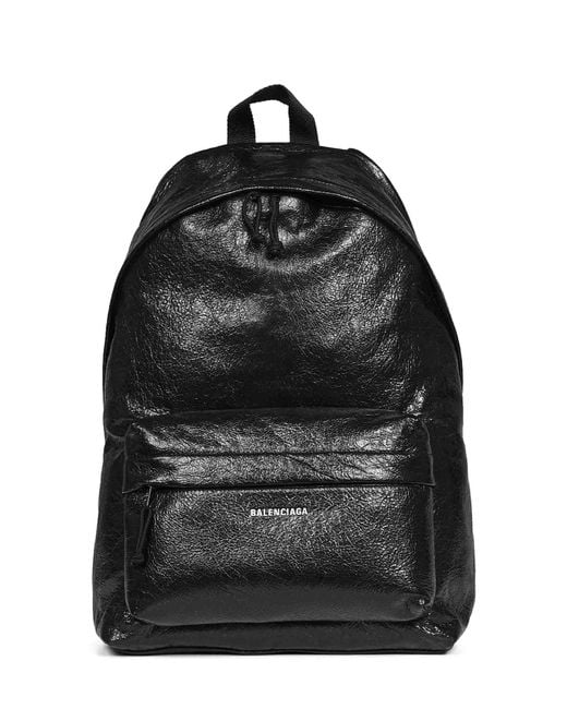 Balenciaga Black Explorer Backpack for men