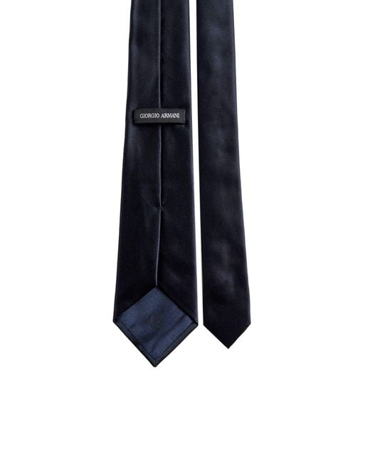 Giorgio Armani Blue "Night Twill Tie" for men