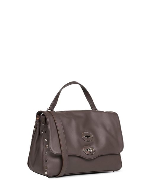 Zanellato Brown Gianduiotto Small Postina Handbag