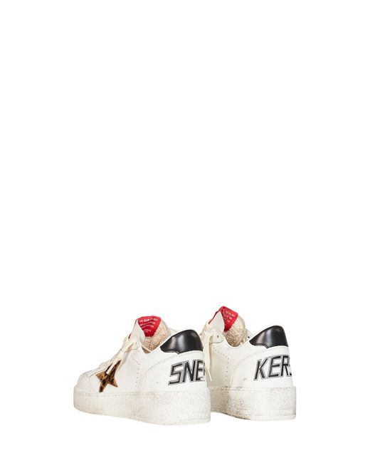Golden Goose Deluxe Brand White Leather Ball Star Sneakers