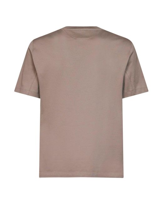 Brunello Cucinelli Multicolor Crewneck T-Shirt Cotton for men