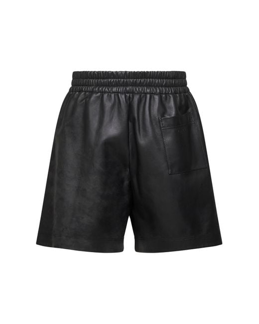 Gucci Black Lambskin Bermuda Shorts for men