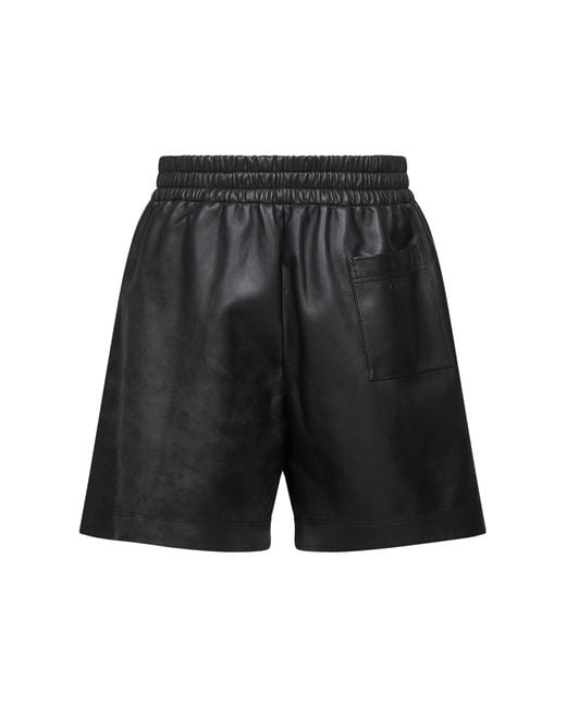 Gucci Black Lambskin Bermuda Shorts for men