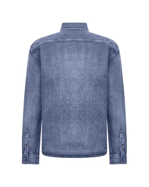 Camicia Cassandre di Saint Laurent in Blue da Uomo
