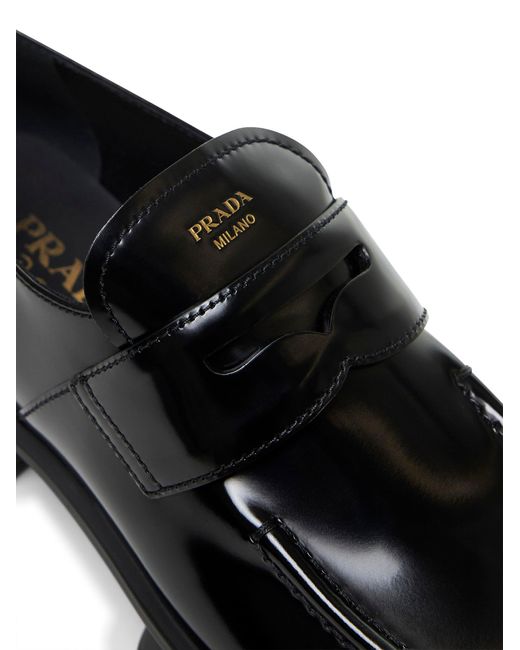 PRADA CALZATURE Black Equal Loafers