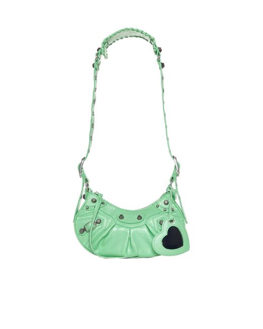 Balenciaga Green Le Cagole Xs Leather Bag