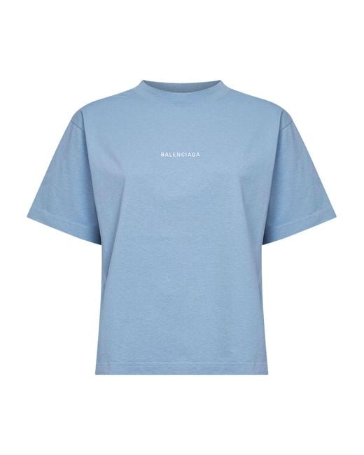 Balenciaga Blue Light Back T-Shirt Medium Fit