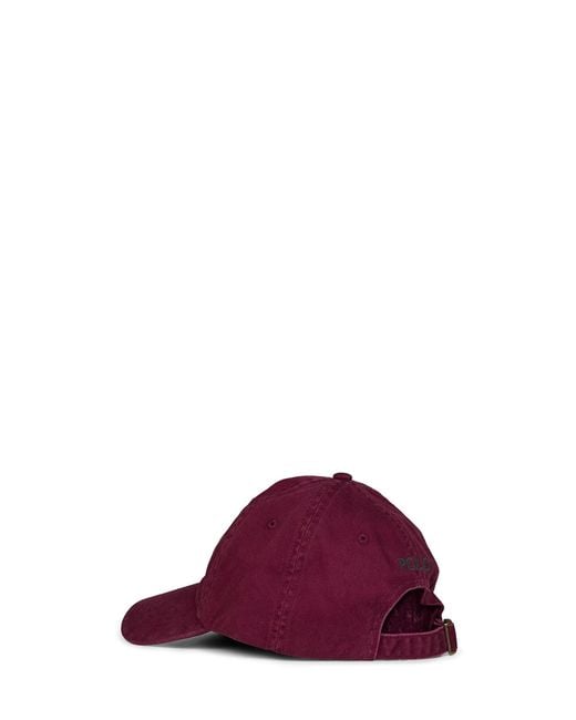 Polo Ralph Lauren Purple Classic Wine The Iconic Cotton Chino Ball Cap for men