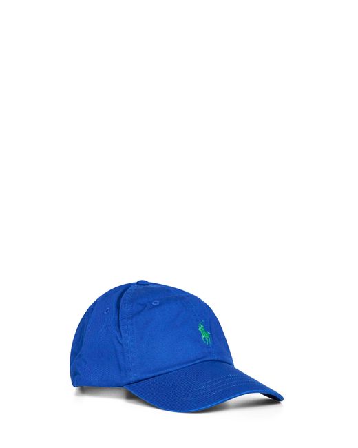 Polo Ralph Lauren Blue Pacific Royal The Iconic Cotton Chino Ball Cap for men