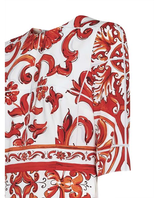 Dolce & Gabbana Red Midi Dress