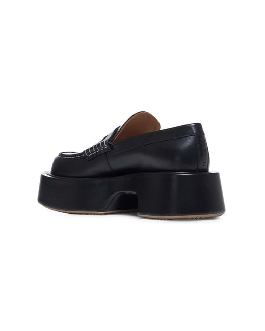 J.W. Anderson Blue Leather Platform Loafers