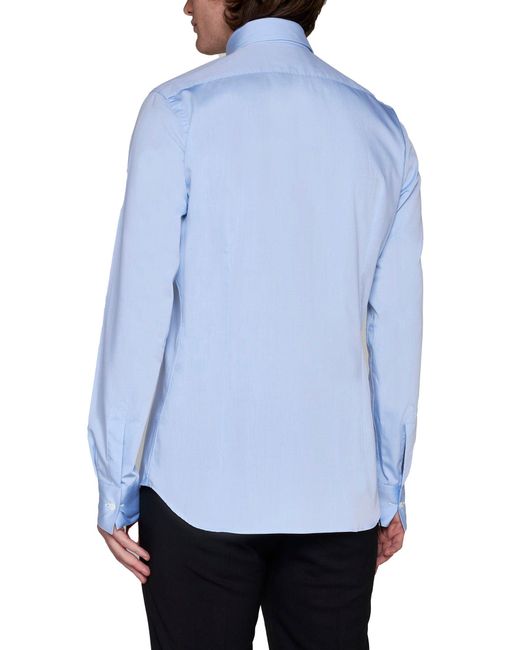 Camicia Classica di D 40 in Blue da Uomo