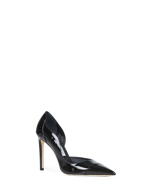 Jimmy Choo White Patent Leather Brigitte 100 Pumps