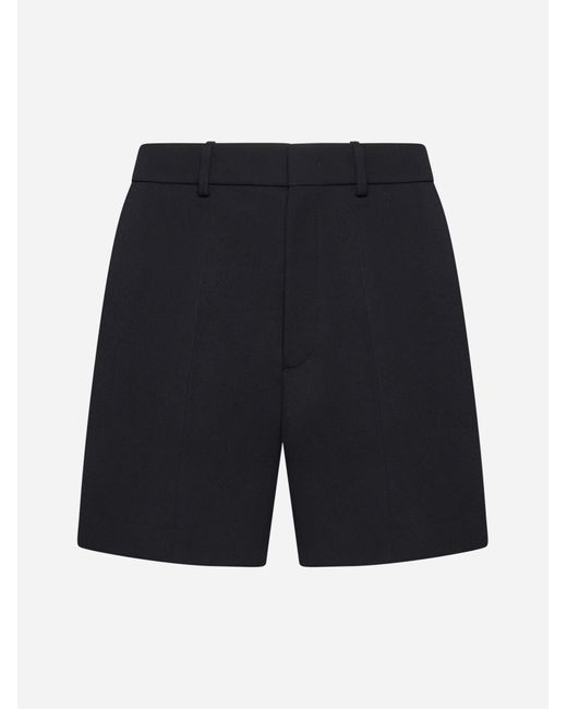 Valentino Blue Wool Shorts for men